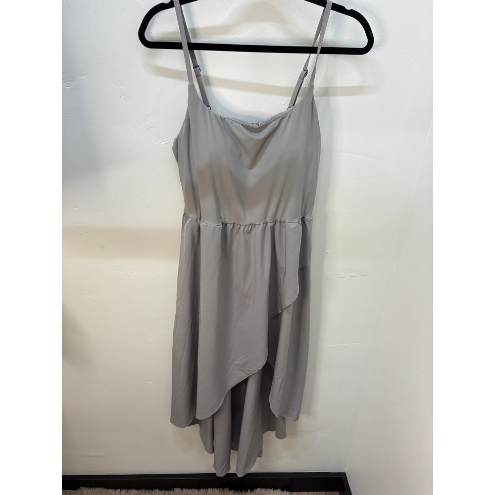 Halara Breezeful High Low Activity Dress with Shorts Gray Large NWT - Picture 2 of 8